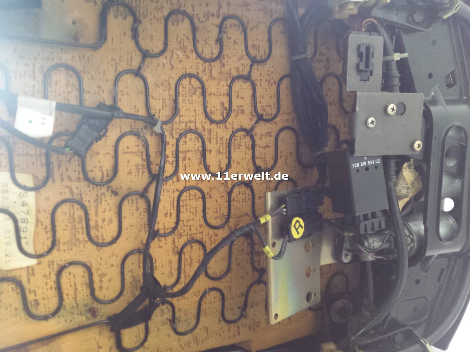 Ledersitze Porsche 993 dunkelblau elektrisch verstellbar mit Sitzheizung