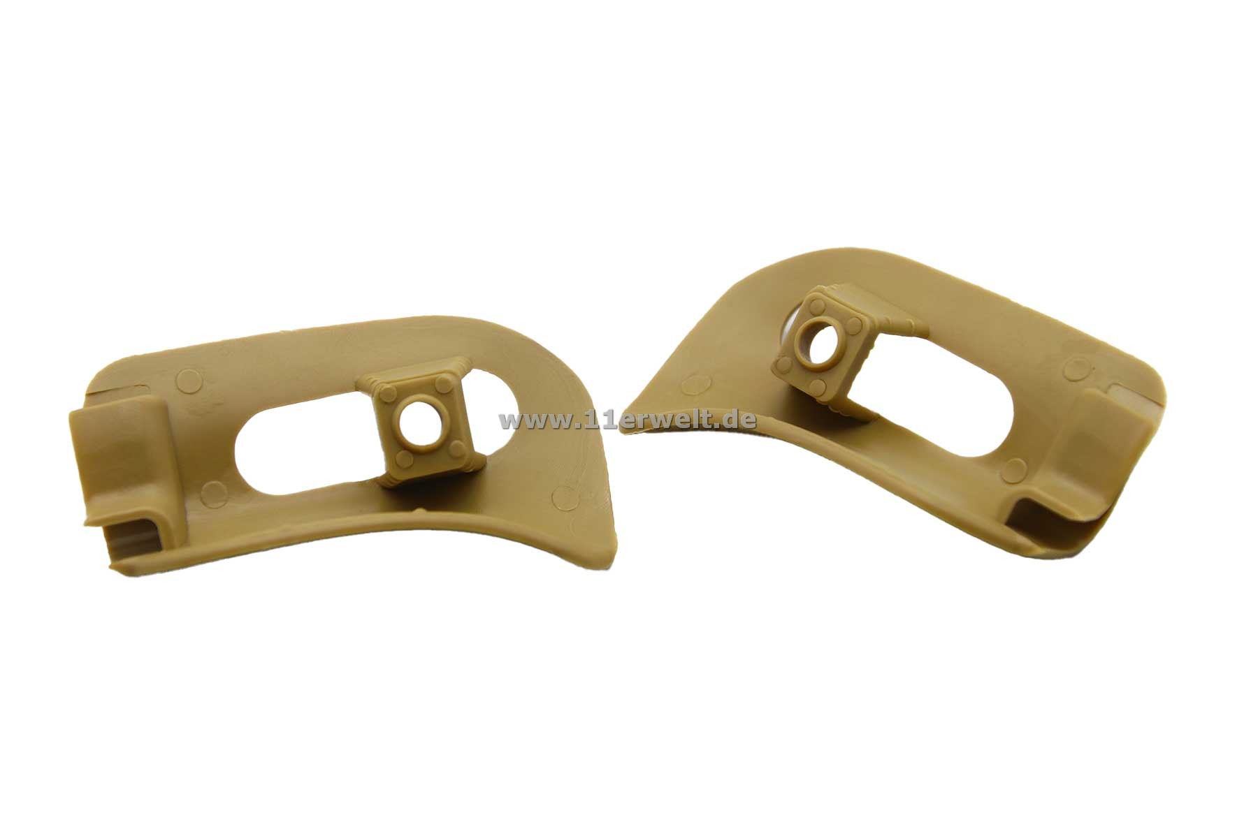 Zierkappen / Abdeckung für den Halter der Sonnenblende Mercedes R129, A124 und W124 Cabrio beige