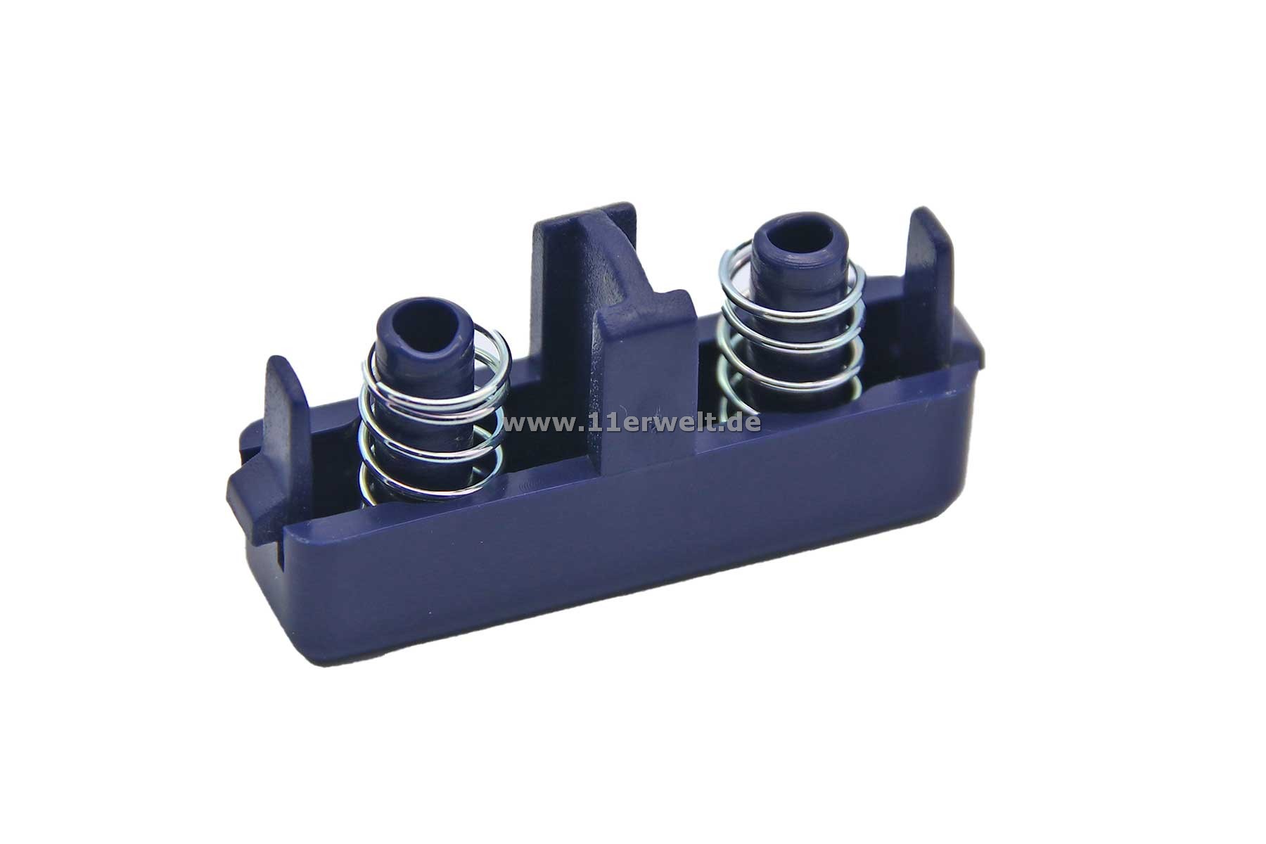 Entriegelungsknopf - Side Push Button Mittelkonsole Mercedes SL R129 in blau mit Federn