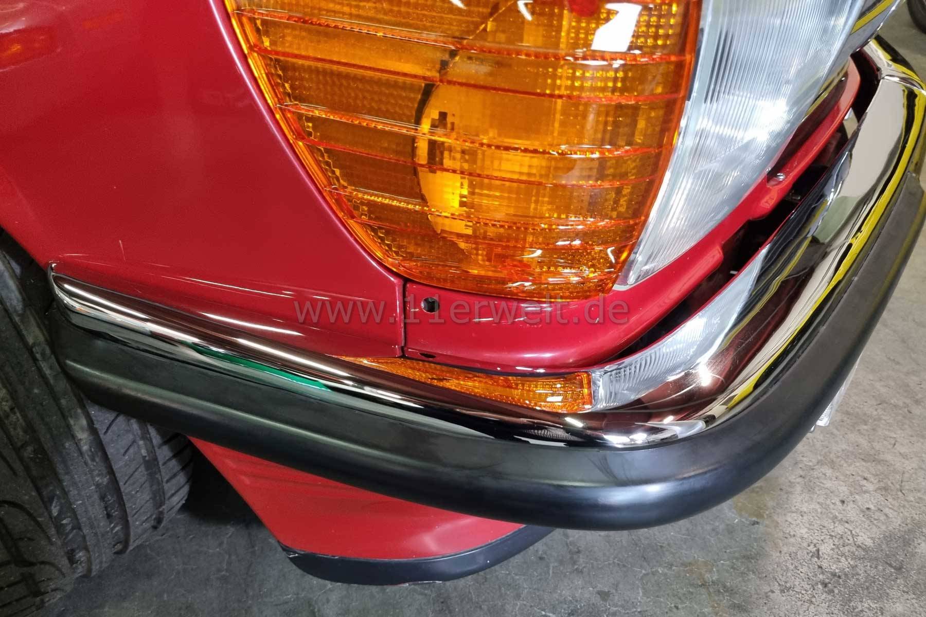 Stoßstangen Set aus Edelstahl für Mercedes R107 SL Vorne und Hinten