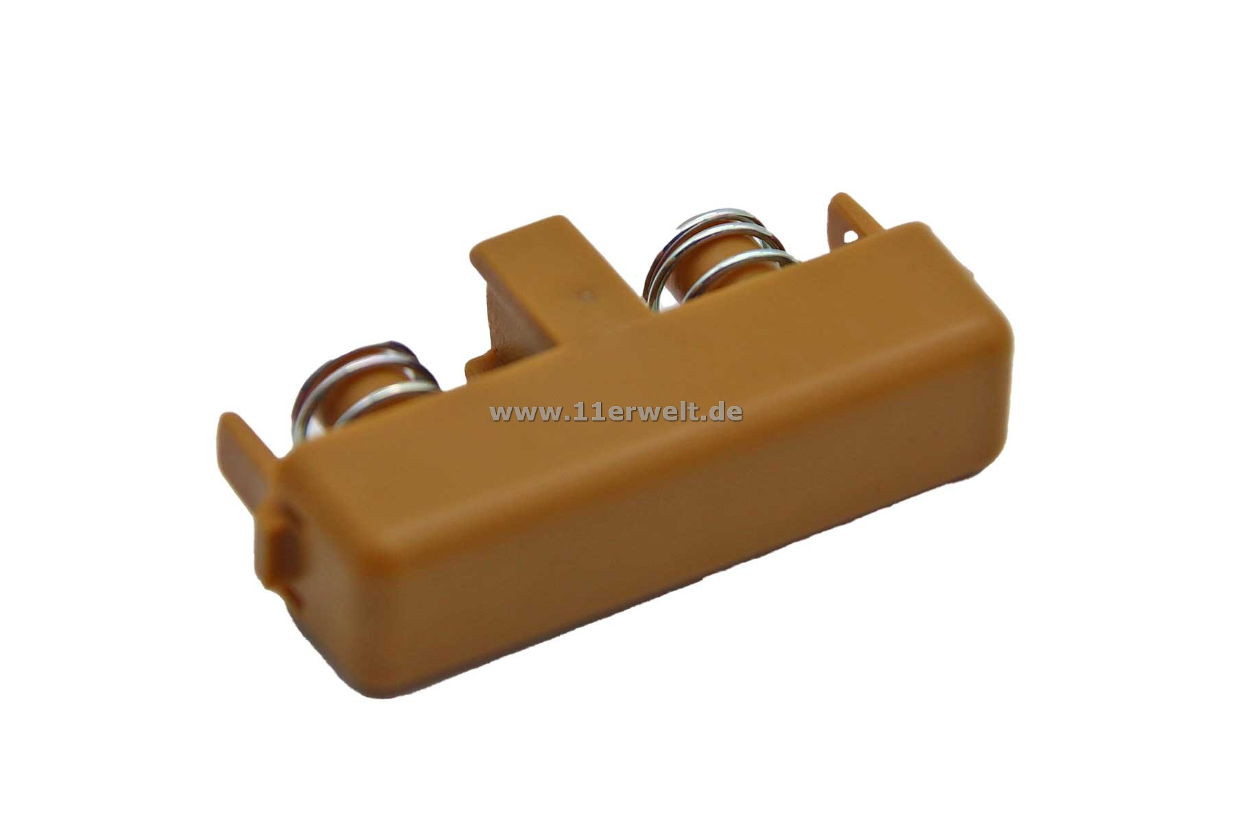 Entriegelungsknopf - Side Push Button Mittelkonsole Mercedes SL R129 in palomino inkl. Federn