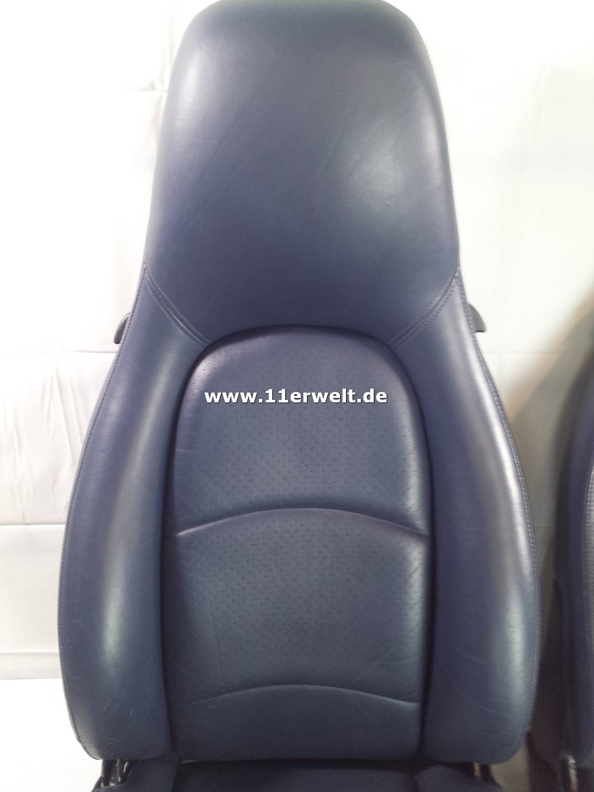 Ledersitze Porsche 993 dunkelblau elektrisch verstellbar