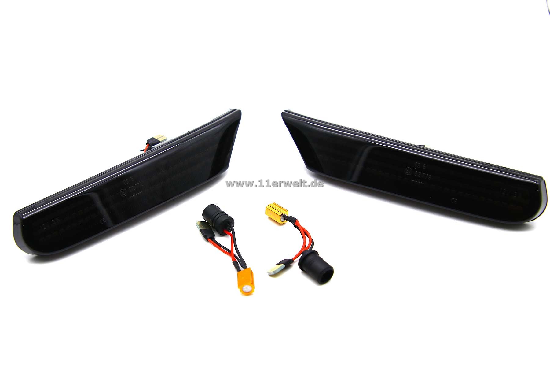 LED Seitenblinker rauchgrau für Porsche 996 und 986 Boxster