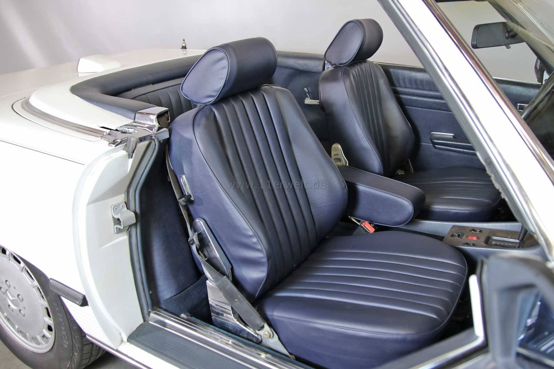 ++VERKAUFT++ Mercedes 560SL weiß mit blauem Leder