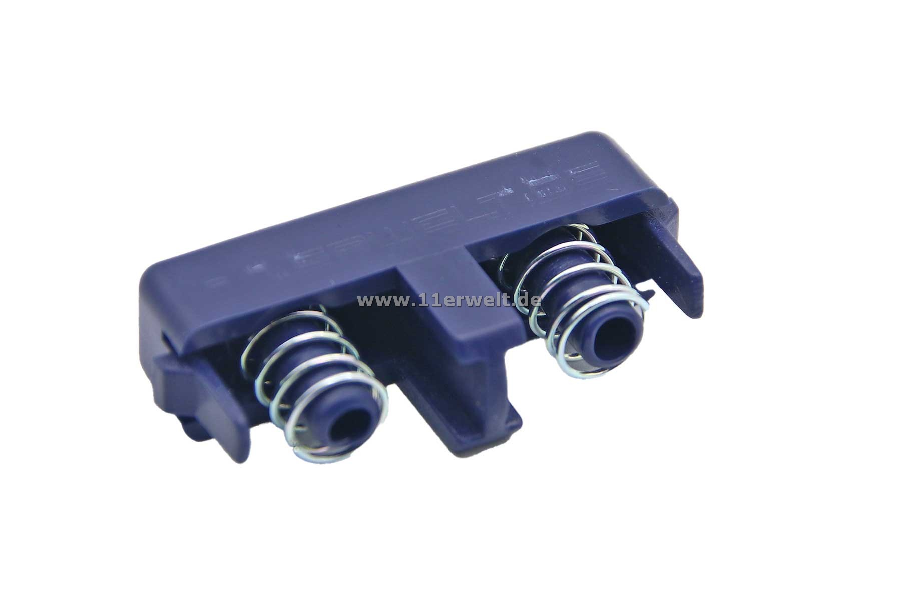 Entriegelungsknopf - Side Push Button Mittelkonsole Mercedes SL R129 in blau mit Federn