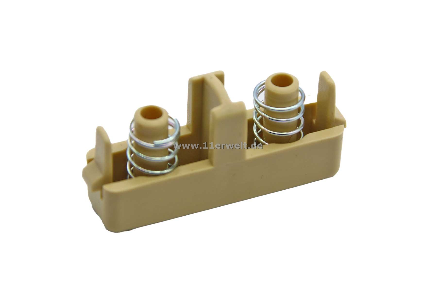 Entriegelungsknopf - Side Push Button Mittelkonsole Mercedes SL R129 in creme/beige mit Federn