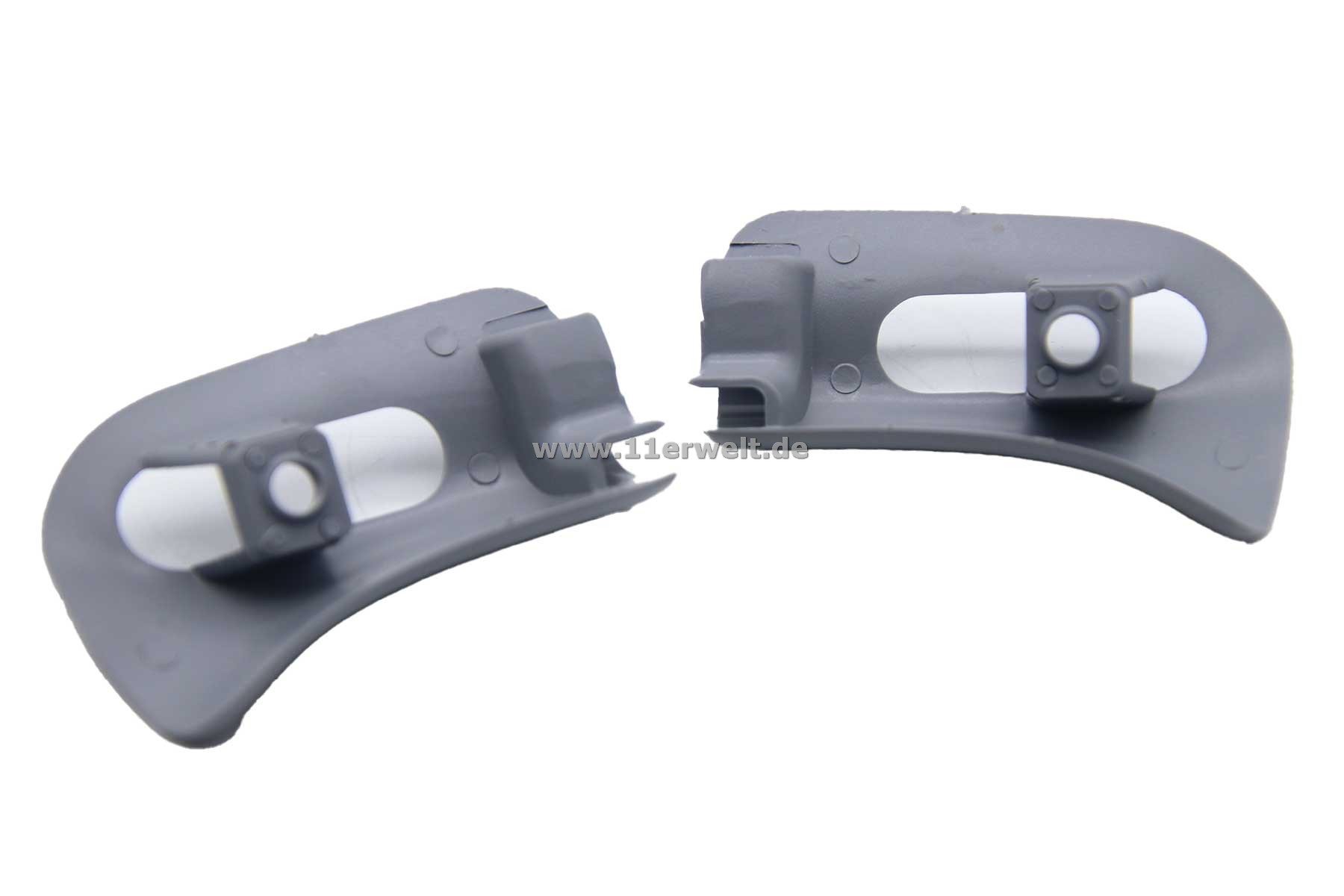 Zierkappen / Abdeckung für den Halter der Sonnenblende Mercedes R129, A124 und W124 Cabrio grau