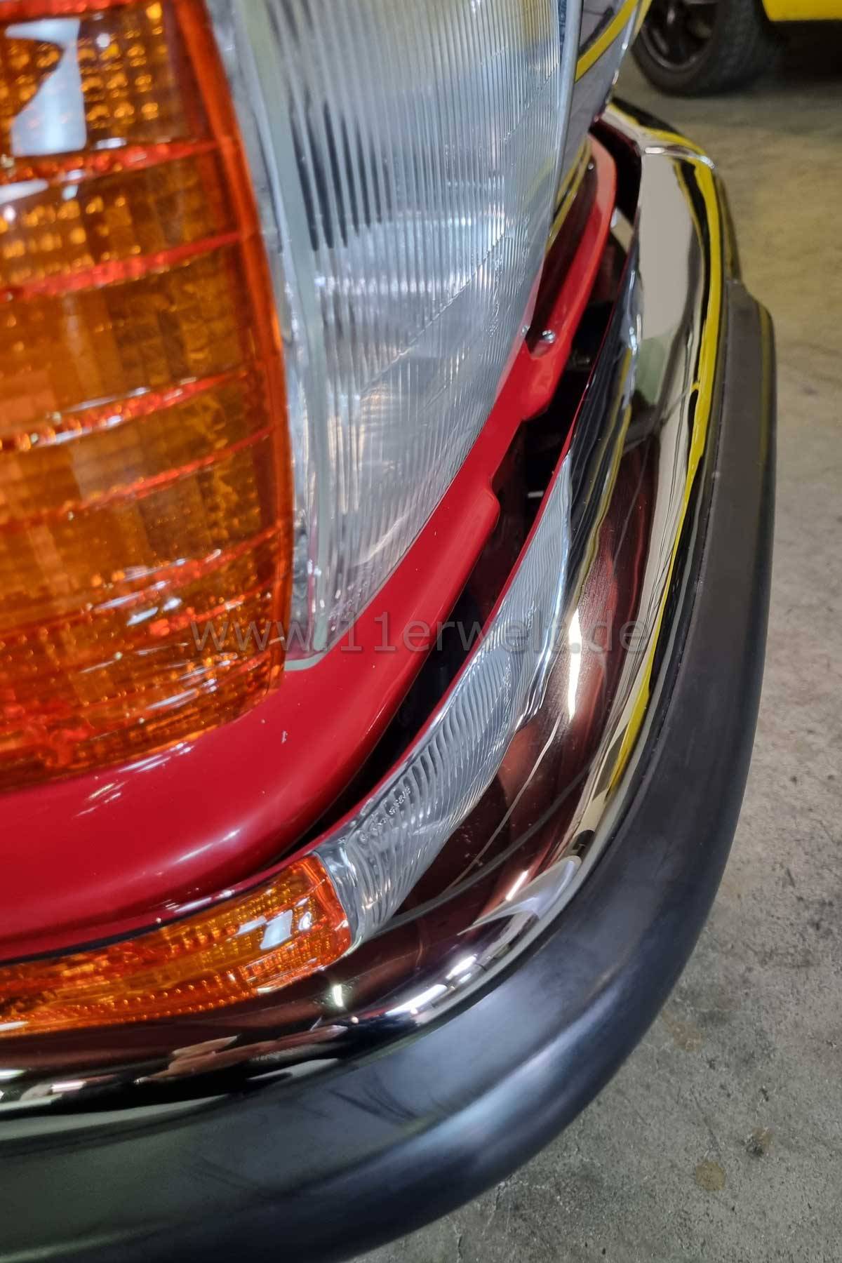 Stoßstangen Set aus Edelstahl für Mercedes R107 SL Vorne und Hinten