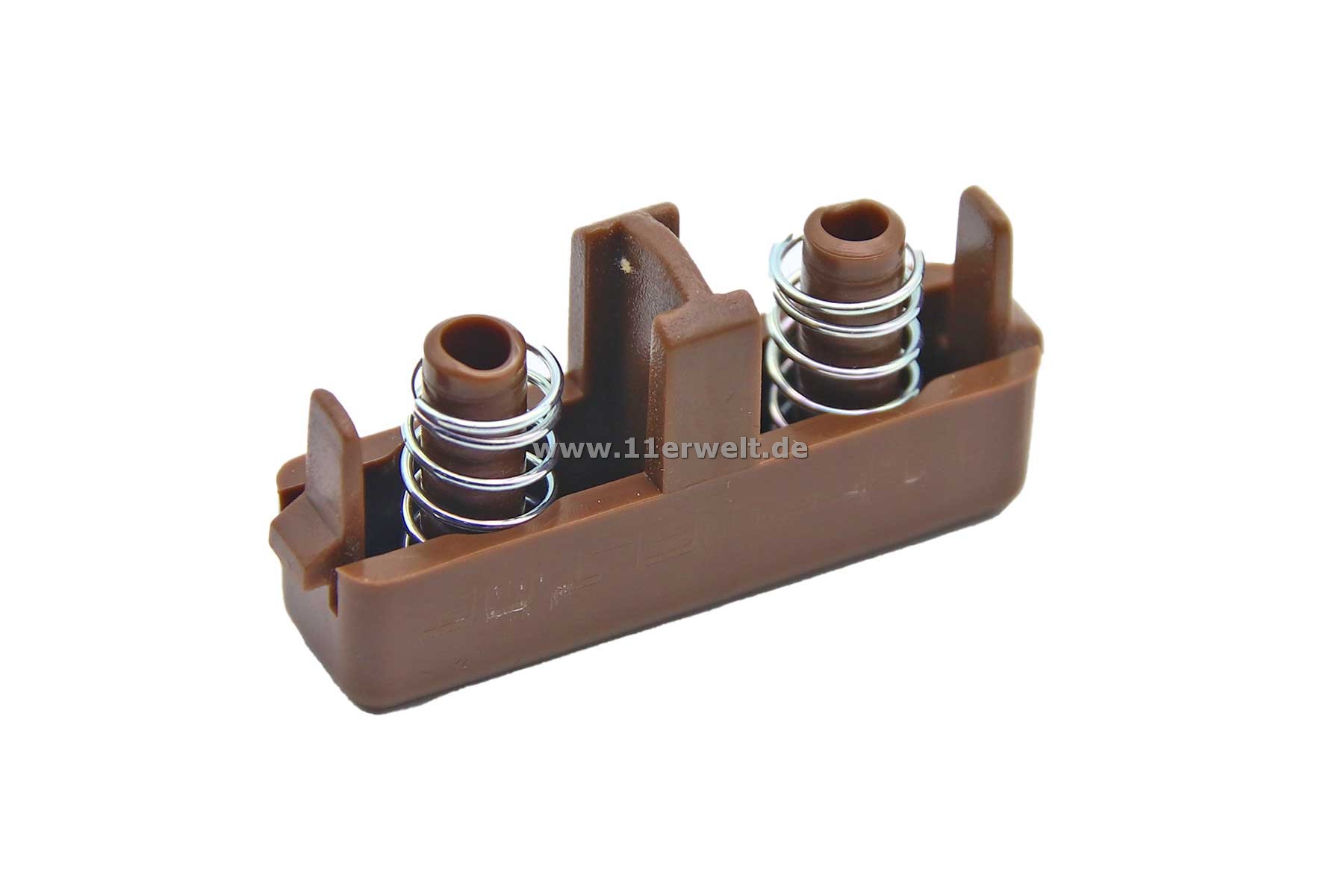Entriegelungsknopf - Side Push Button Mittelkonsole Mercedes SL R129 in braun inkl. Federn