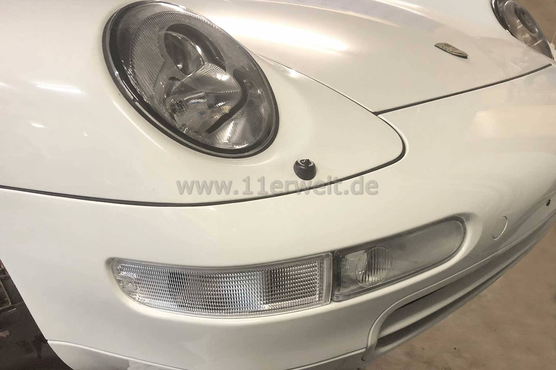Blinker für Porsche 993, vorne, kristall, mit E-Marke