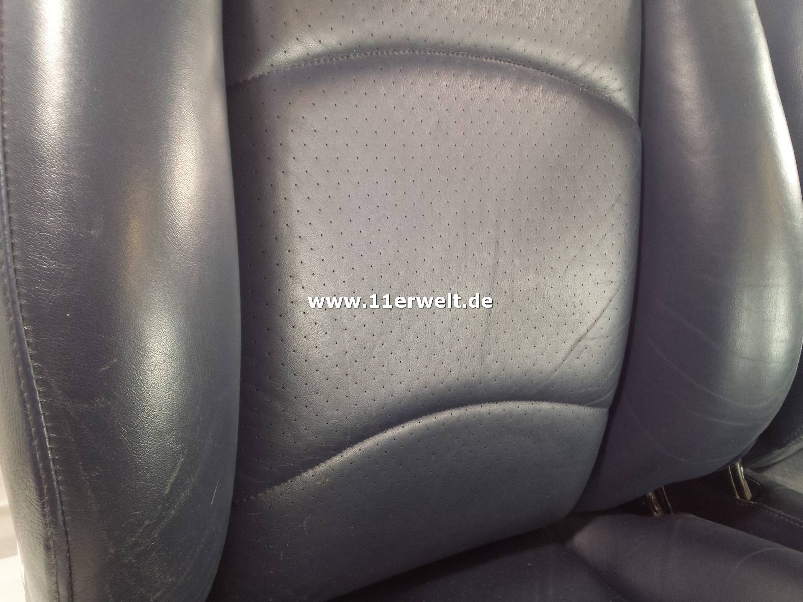 Ledersitze Porsche 993 dunkelblau elektrisch verstellbar