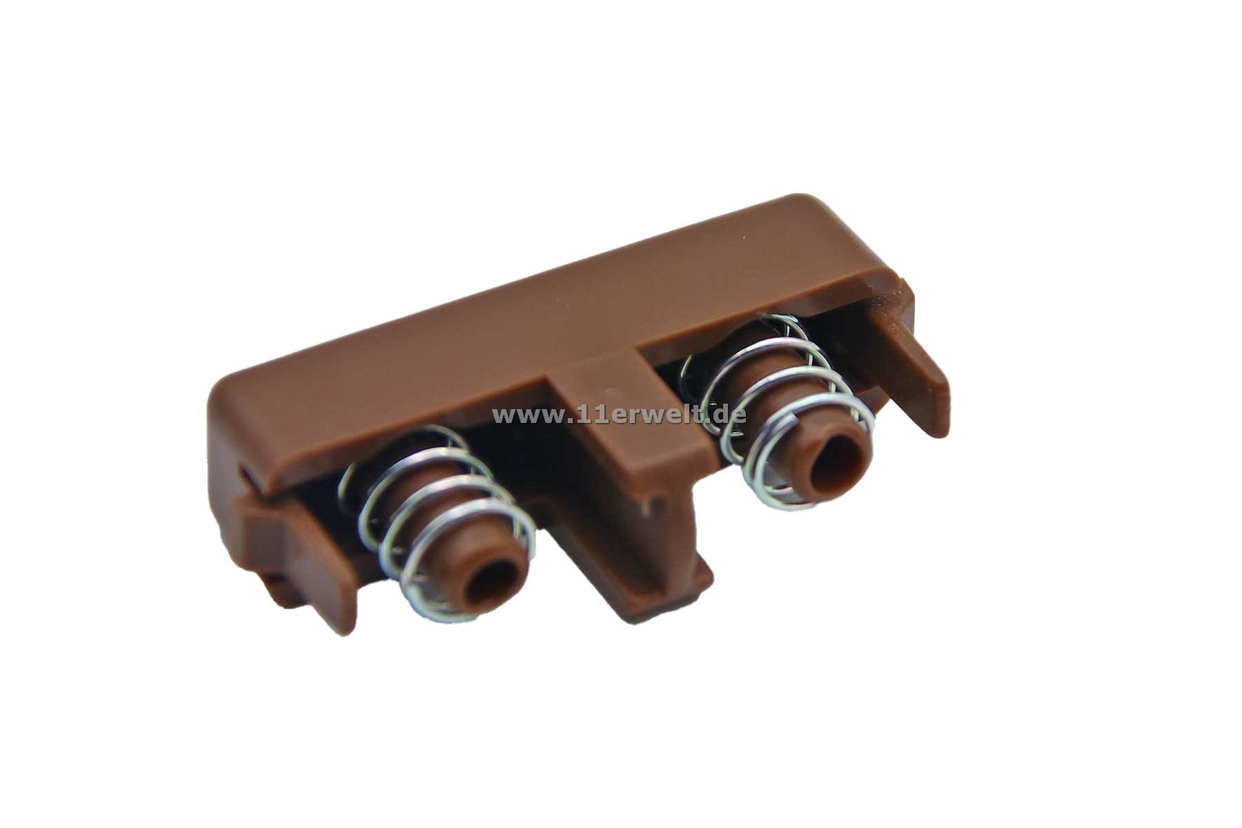 Entriegelungsknopf - Side Push Button Mittelkonsole Mercedes SL R129 in braun inkl. Federn