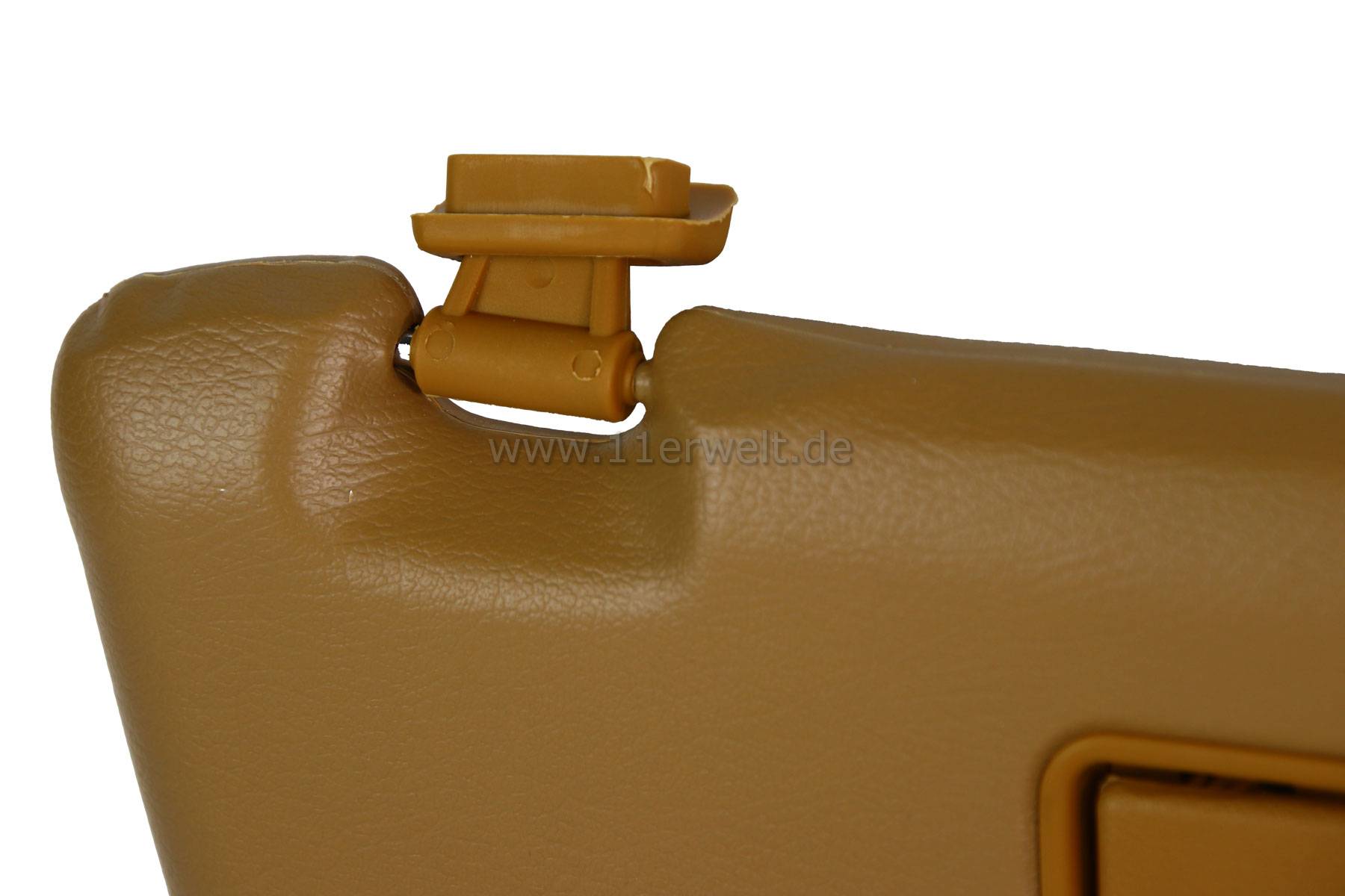 Sonnenblenden Mercedes R107 mit beleuchtetem Make Up Spiegel im Set palomino