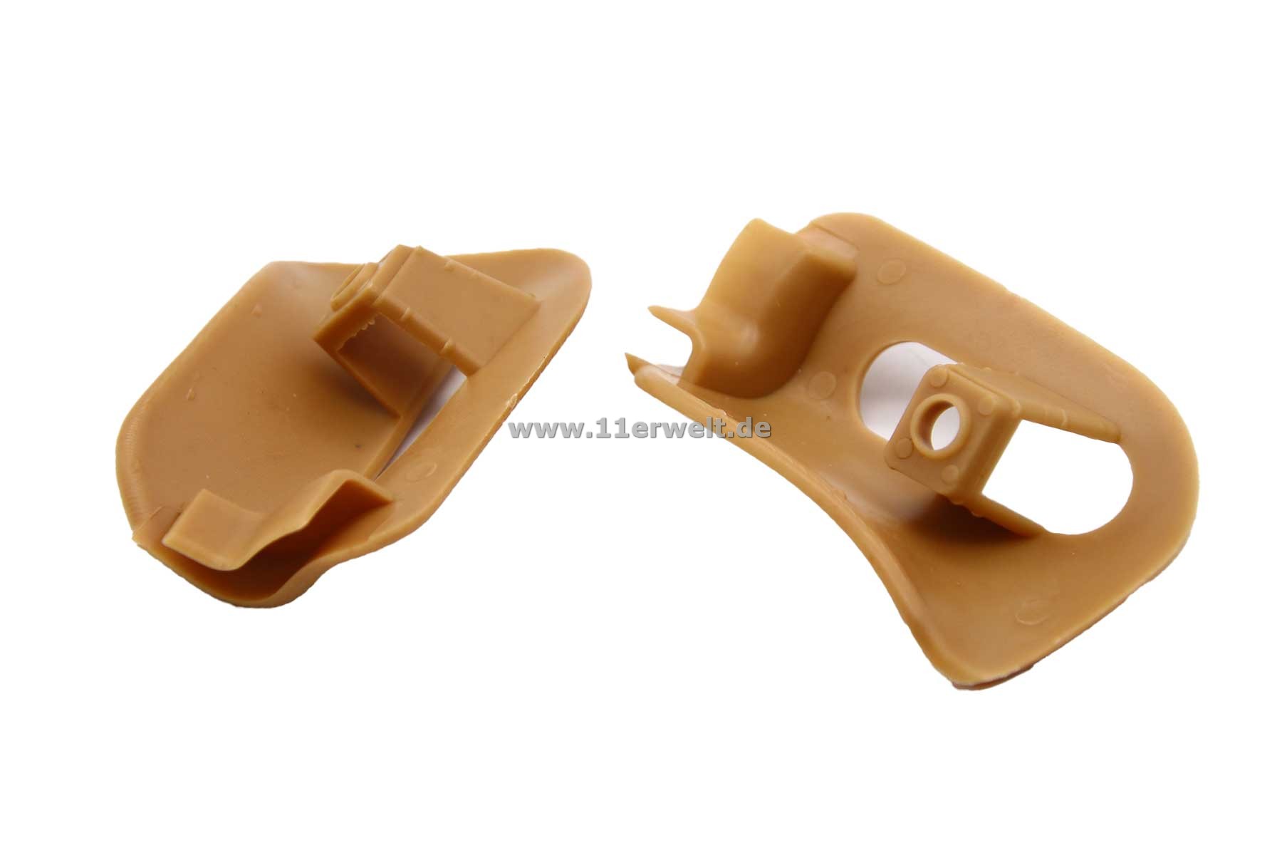 Zierkappen / Abdeckung für den Halter der Sonnenblende Mercedes R129, A124 und W124 Cabrio palomino