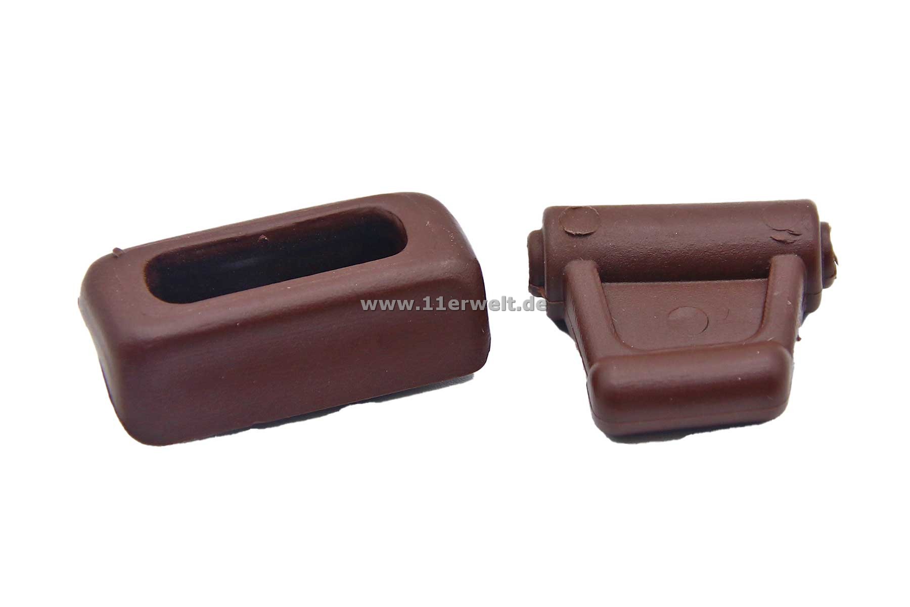 Halter - Clips zur Befestigung der Sonnenblende Mercedes R107 braun