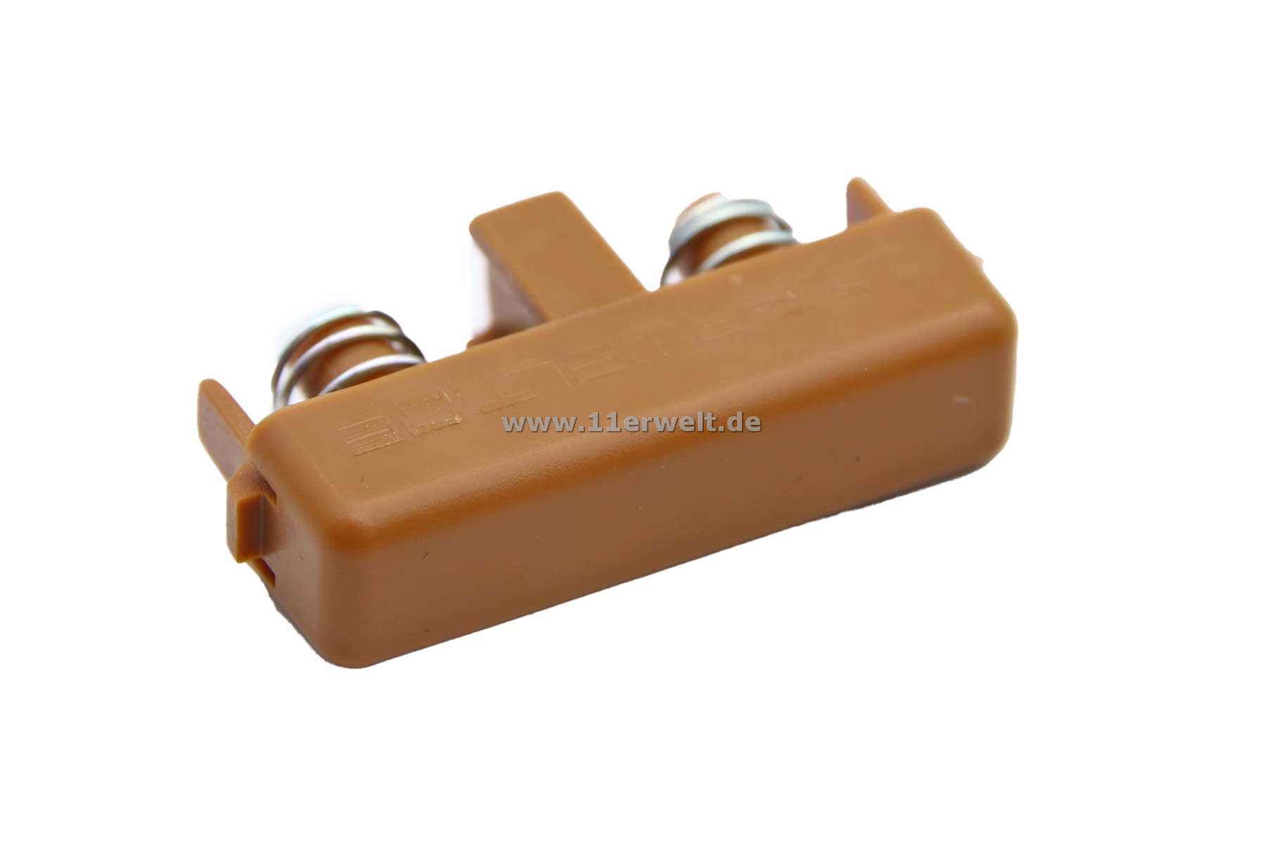 Entriegelungsknopf - Side Push Button Mittelkonsole Mercedes SL R129 in tabak mit Federn