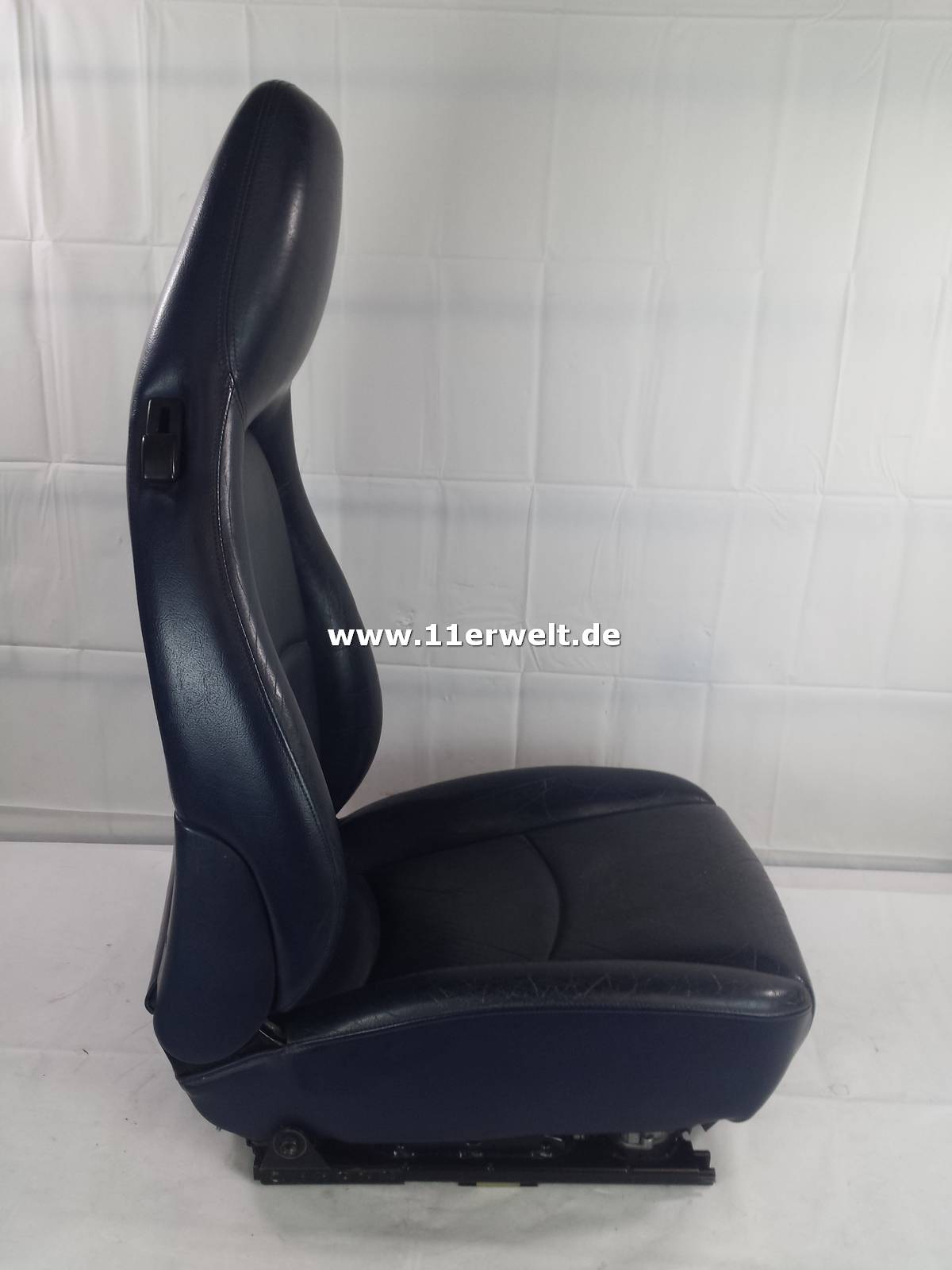 Ledersitze Porsche 993 dunkelblau elektrisch verstellbar mit Sitzheizung