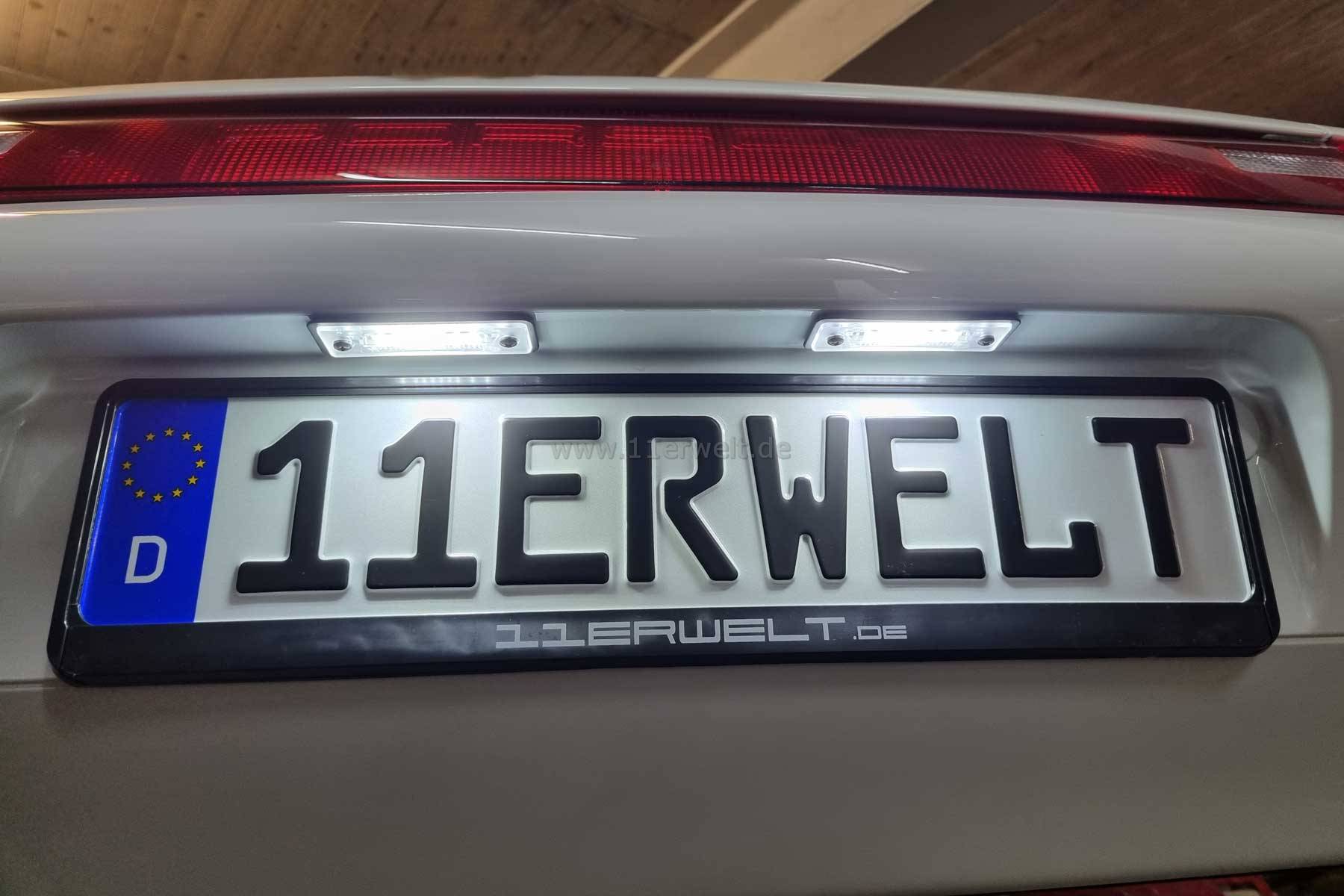 LED Kennzeichenleuchte Porsche 993, 996 VFL, 964, 968 und 986 Boxster SET 2 Stück