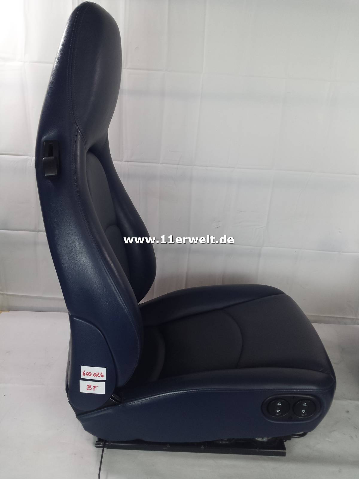 Ledersitze Porsche 993 dunkelblau elektrisch verstellbar