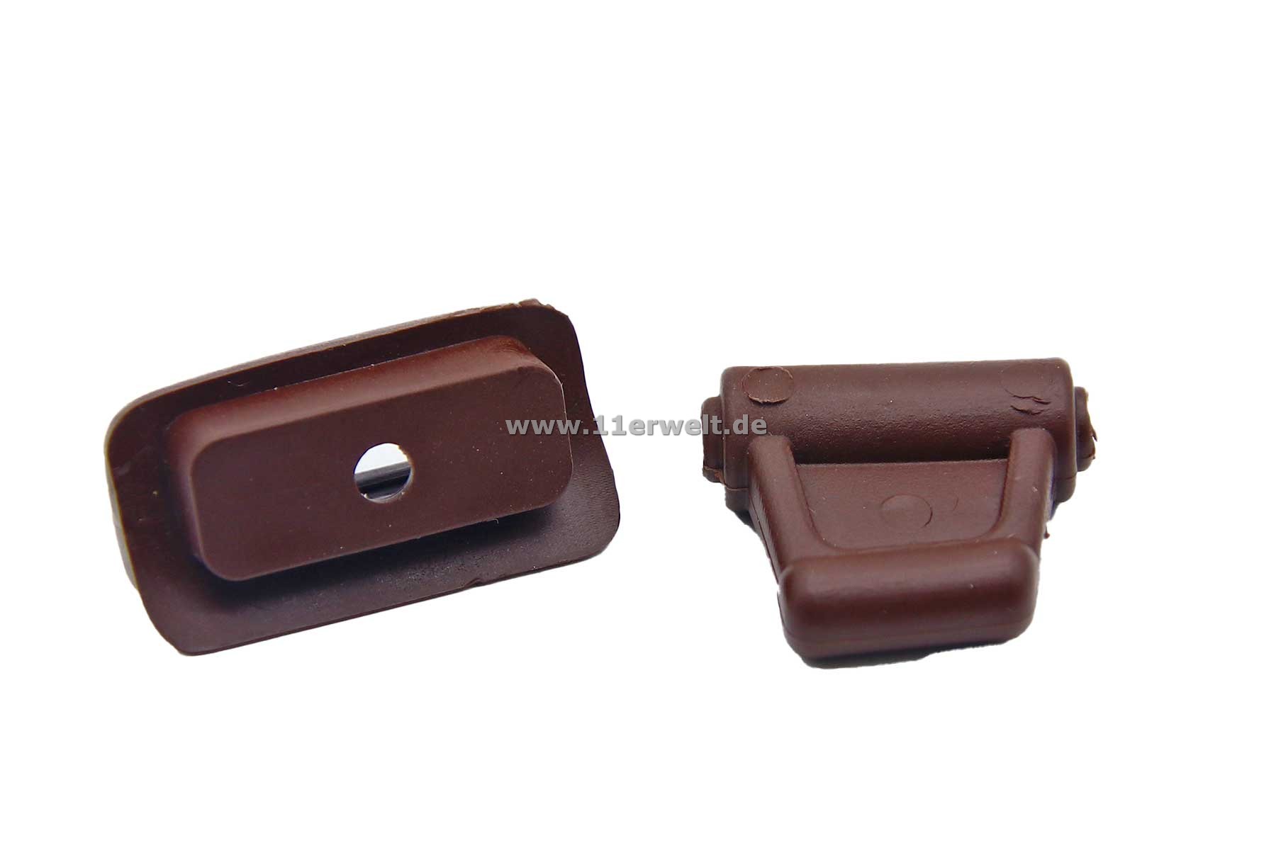 Halter - Clips zur Befestigung der Sonnenblende Mercedes R107 braun