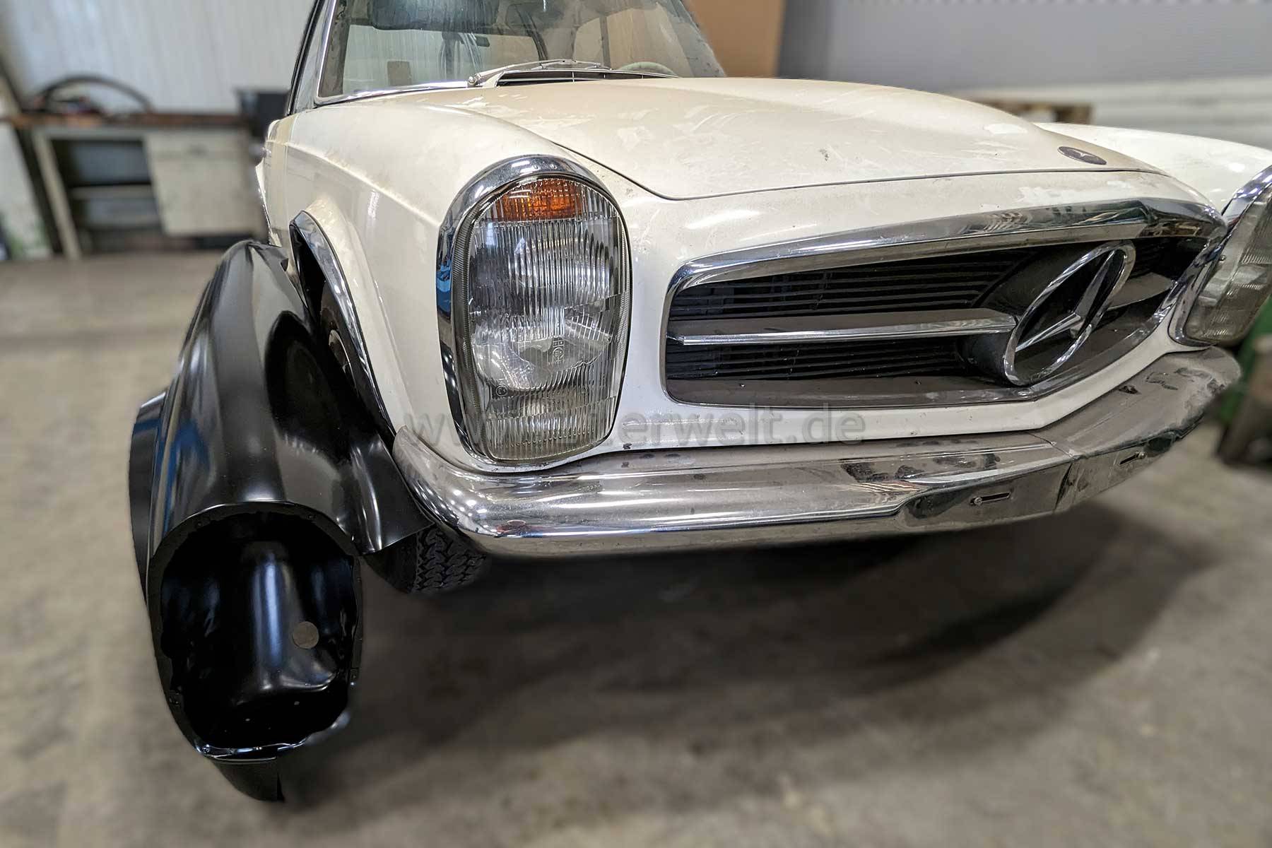 Kotflügel für Mercedes W113 Pagode links vorne