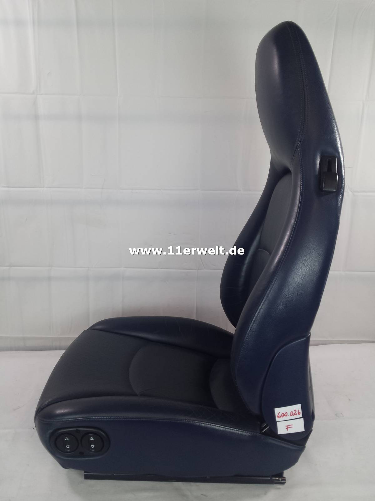Ledersitze Porsche 993 dunkelblau elektrisch verstellbar