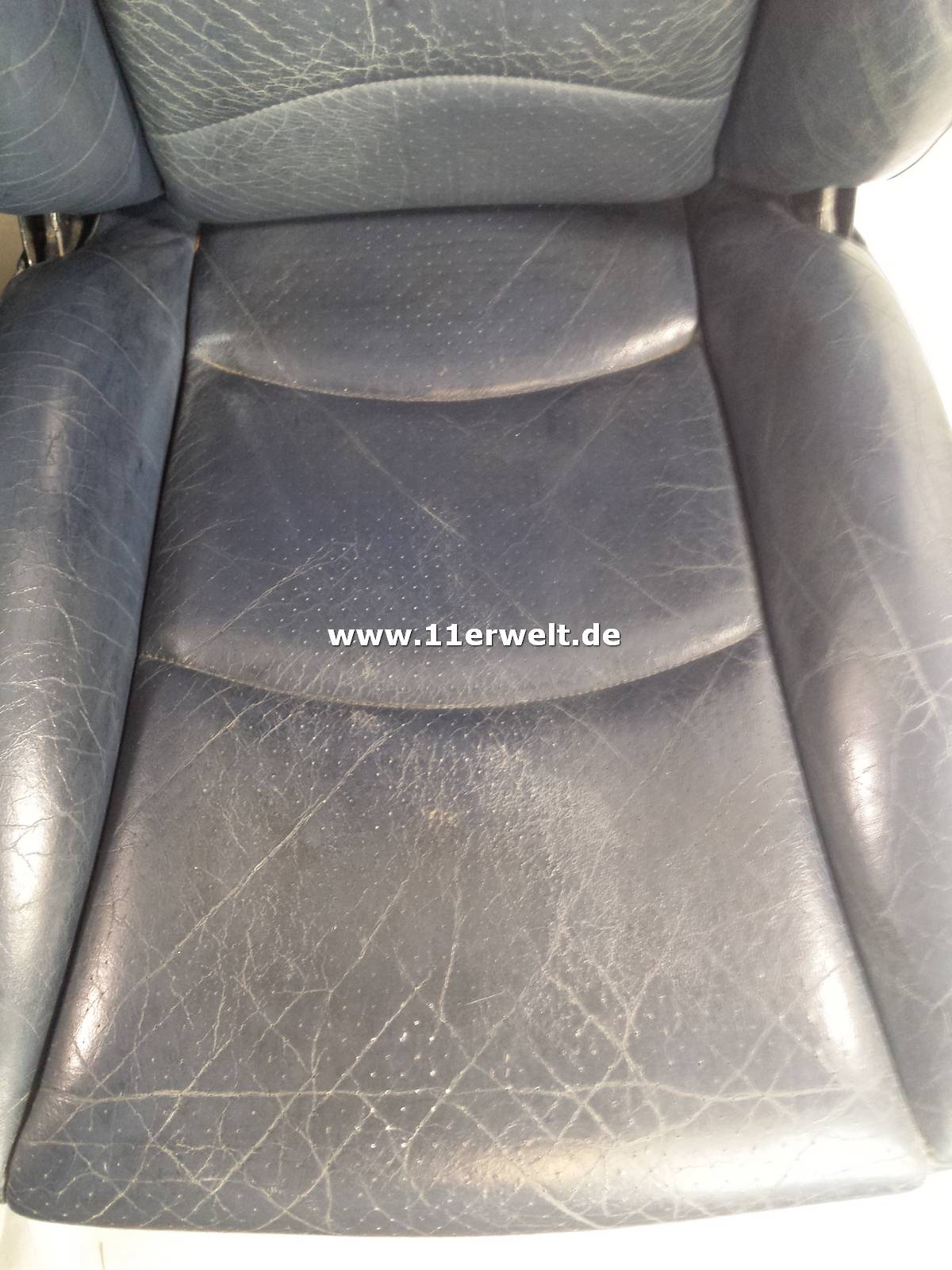 Ledersitze Porsche 993 dunkelblau elektrisch verstellbar mit Sitzheizung