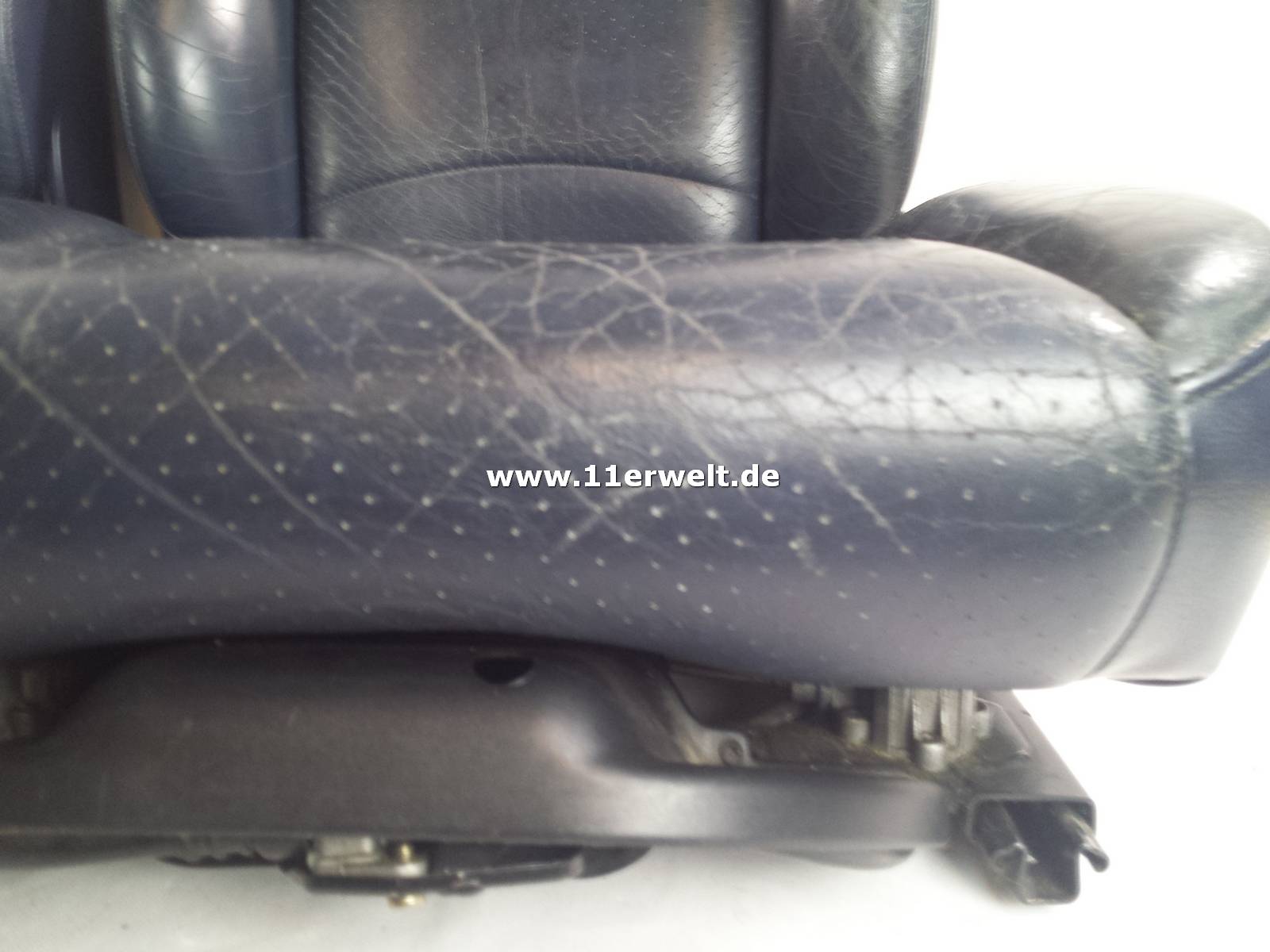 Ledersitze Porsche 993 dunkelblau elektrisch verstellbar mit Sitzheizung