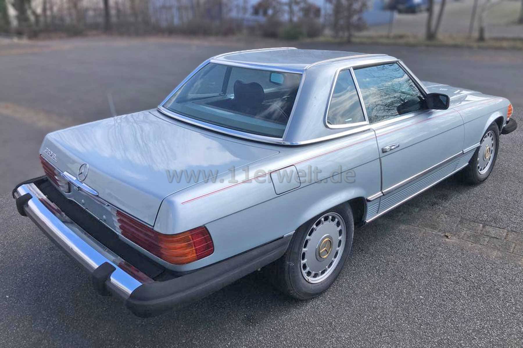 Mercedes 380SL silber, Leder Burgund zum Restaurieren