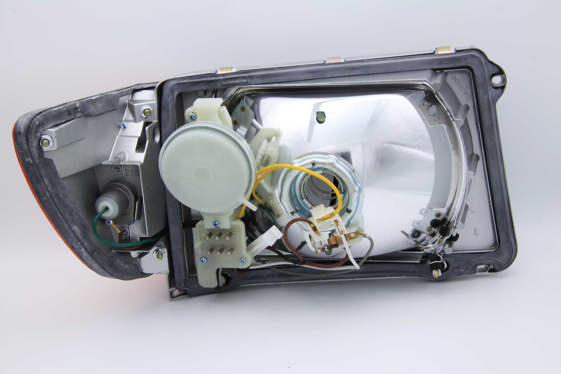 Scheinwerfer für Mercedes W 107 SL und SLC links mit Leuchtweitenregulierung