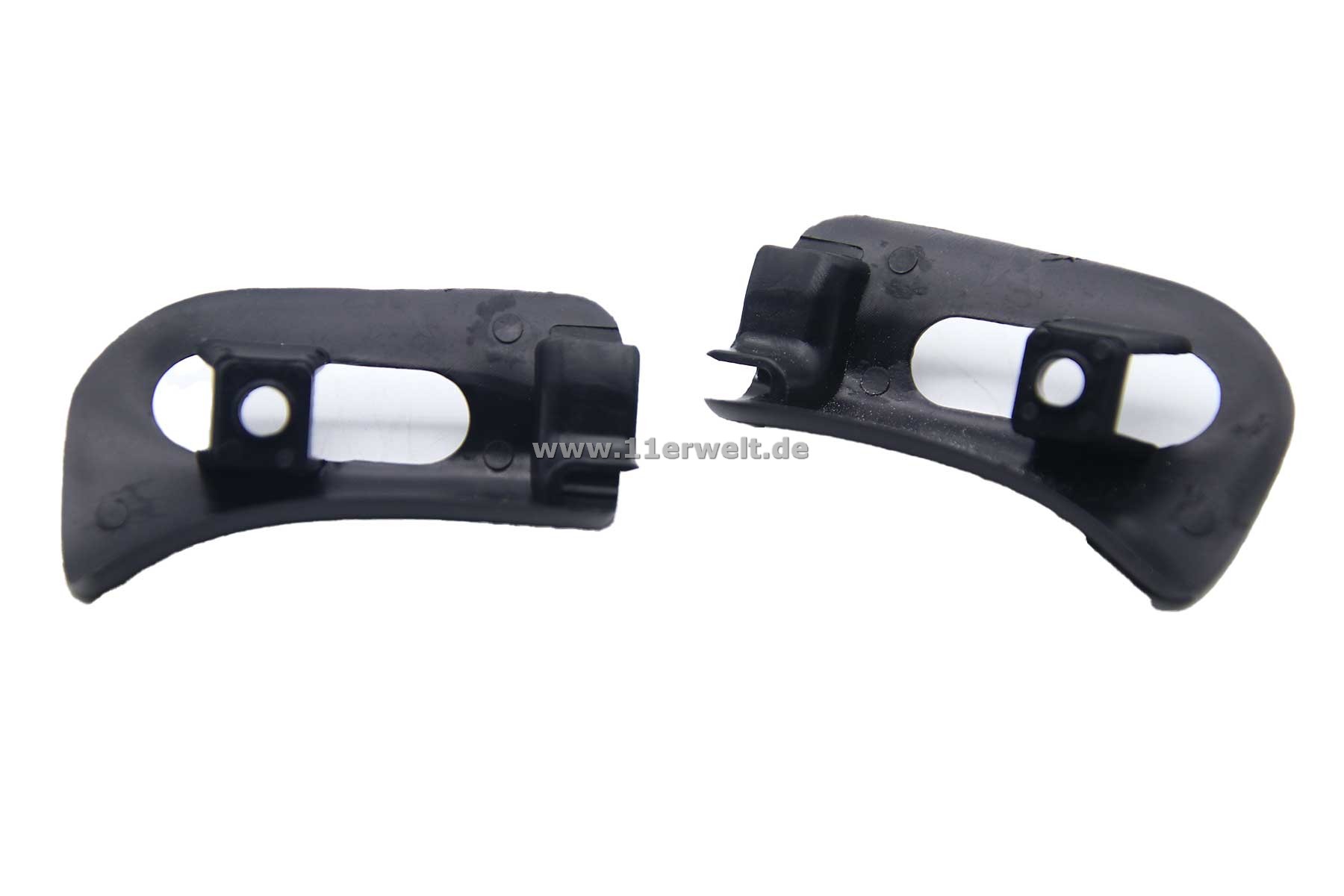 Zierkappen / Abdeckung für den Halter der Sonnenblende Mercedes R129, A124 und W124 Cabrio schwarz