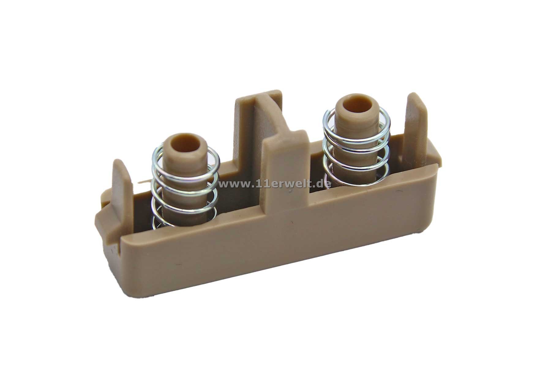 Entriegelungsknopf - Side Push Button Mittelkonsole Mercedes SL R129 in pergament inkl. 2 Federn zum Austausch