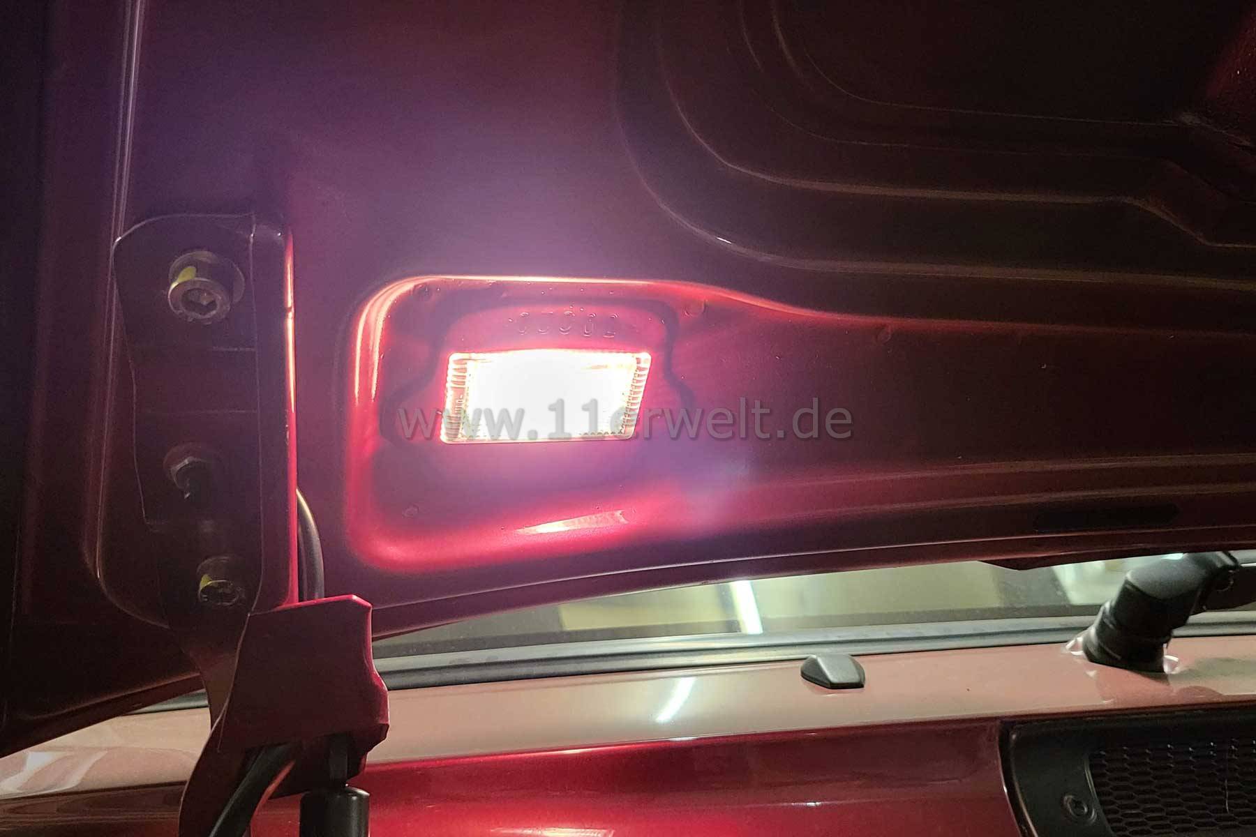 LED Leuchte für Porsche Handschuhfach, Motorraum und Kofferraum