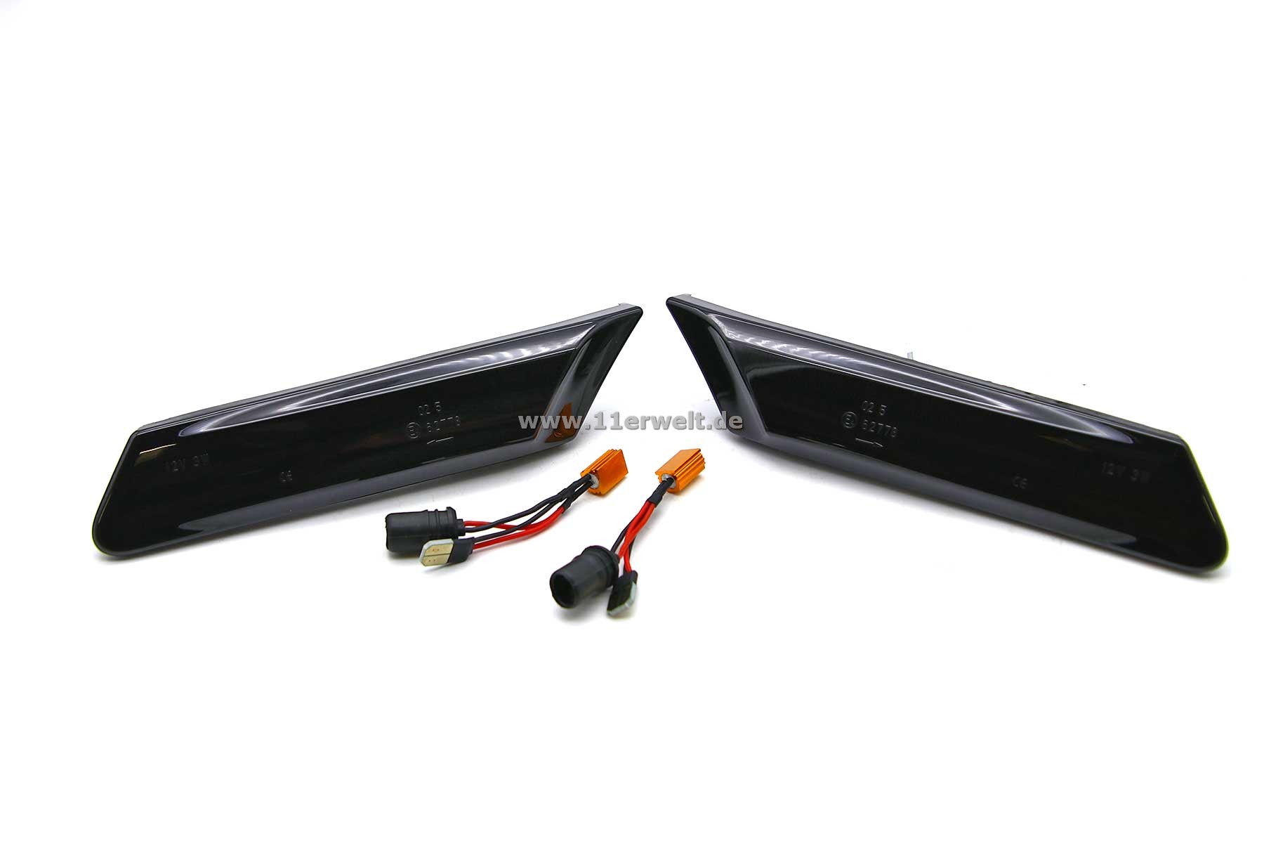 LED Seitenblinker rauchgrau für Porsche 997, 987 Boxster und 987C Cayman
