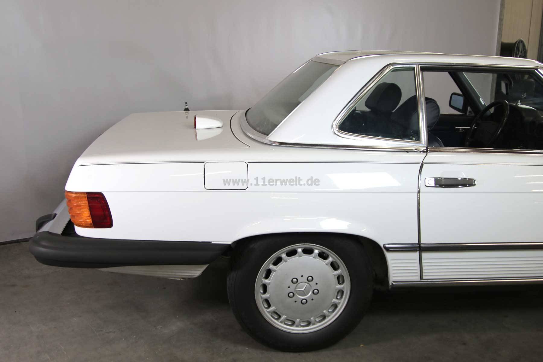 ++VERKAUFT++ Mercedes 560SL weiß mit blauem Leder