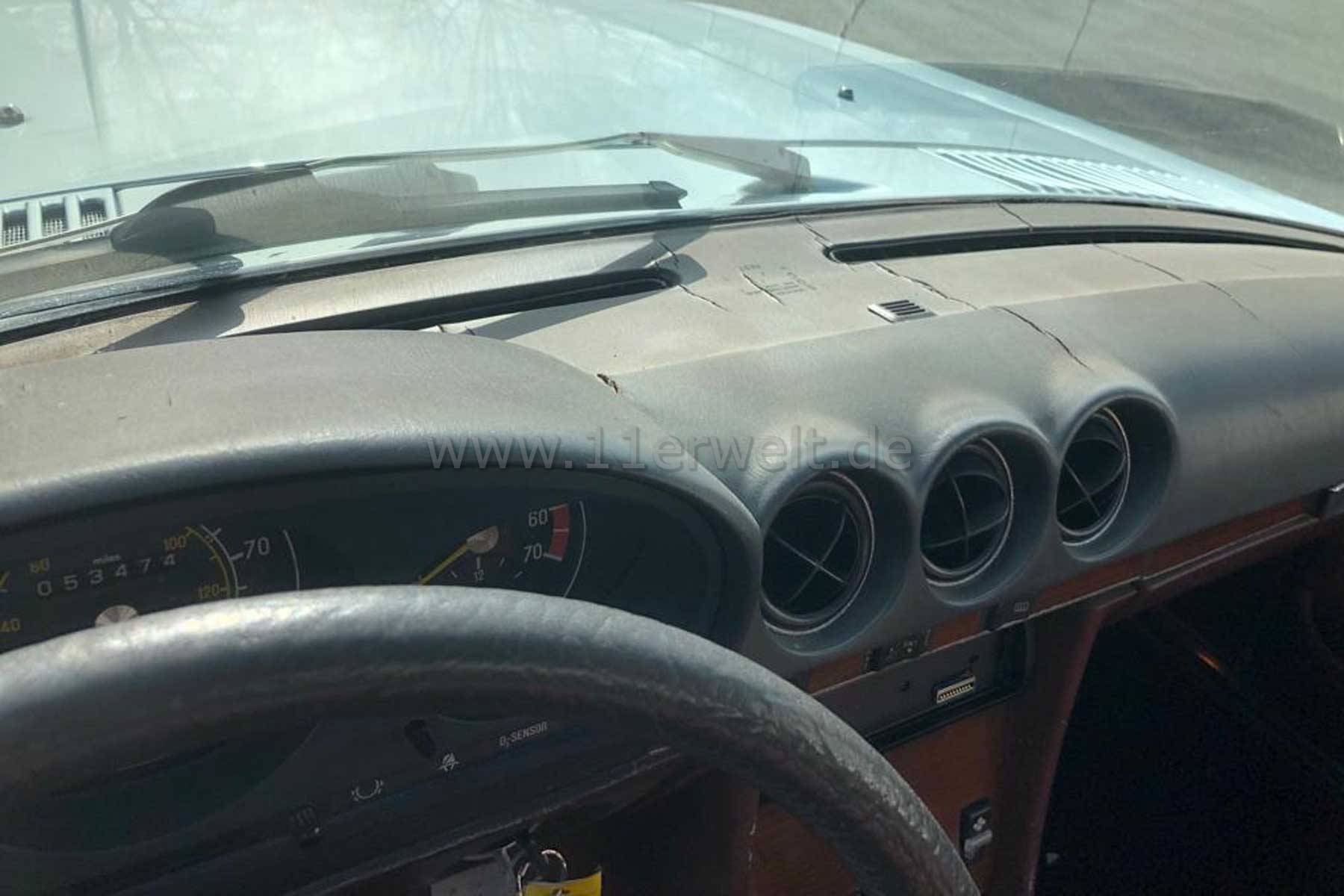 Mercedes 380SL silber, Leder Burgund zum Restaurieren