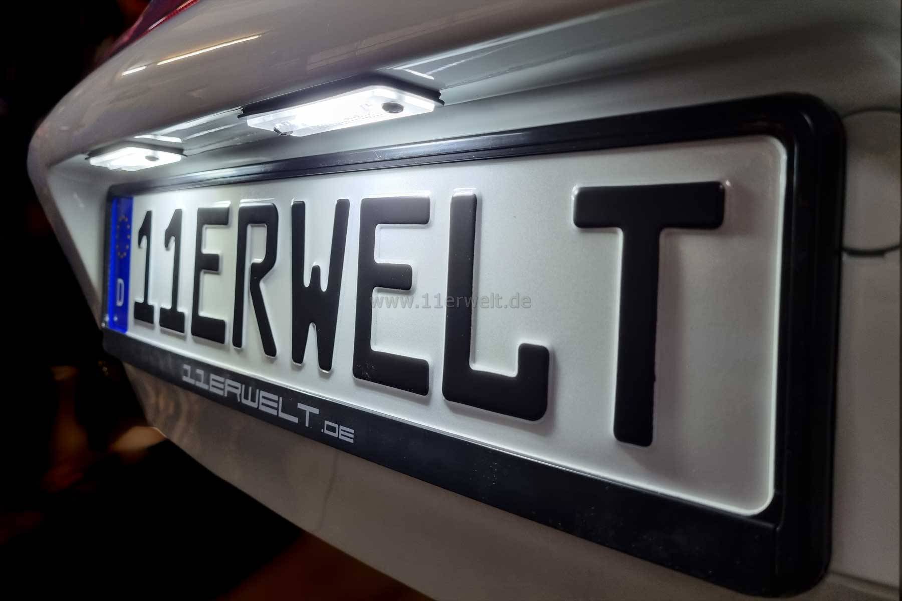 LED Kennzeichenleuchte Porsche 993, 996 VFL, 964, 968 und 986 Boxster SET 2 Stück