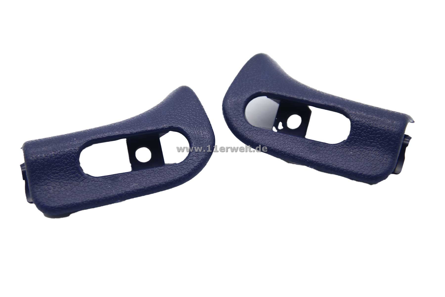 Zierkappen / Abdeckung für den Halter der Sonnenblende Mercedes R129, A124 und W124 Cabrio blau