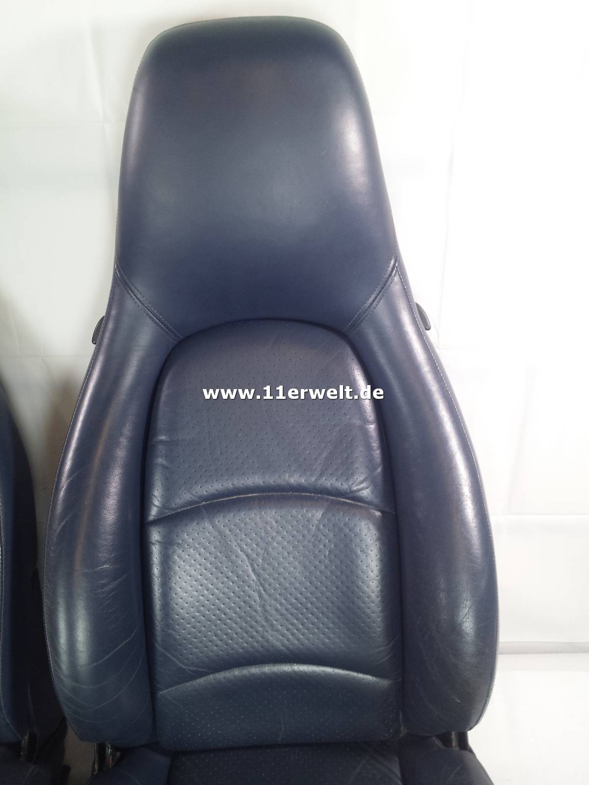 Ledersitze Porsche 993 dunkelblau elektrisch verstellbar